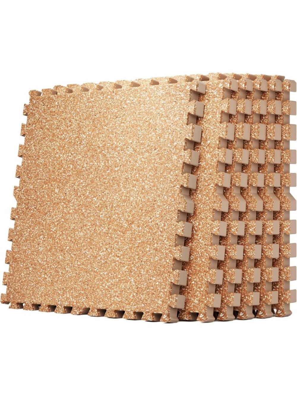 Thick 0.79" Rubber Gym Flooring Mat for Home Gym - 24 Sq Ft Exercise Tiles